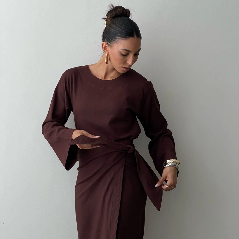 Blusa Bianca - Marrom
