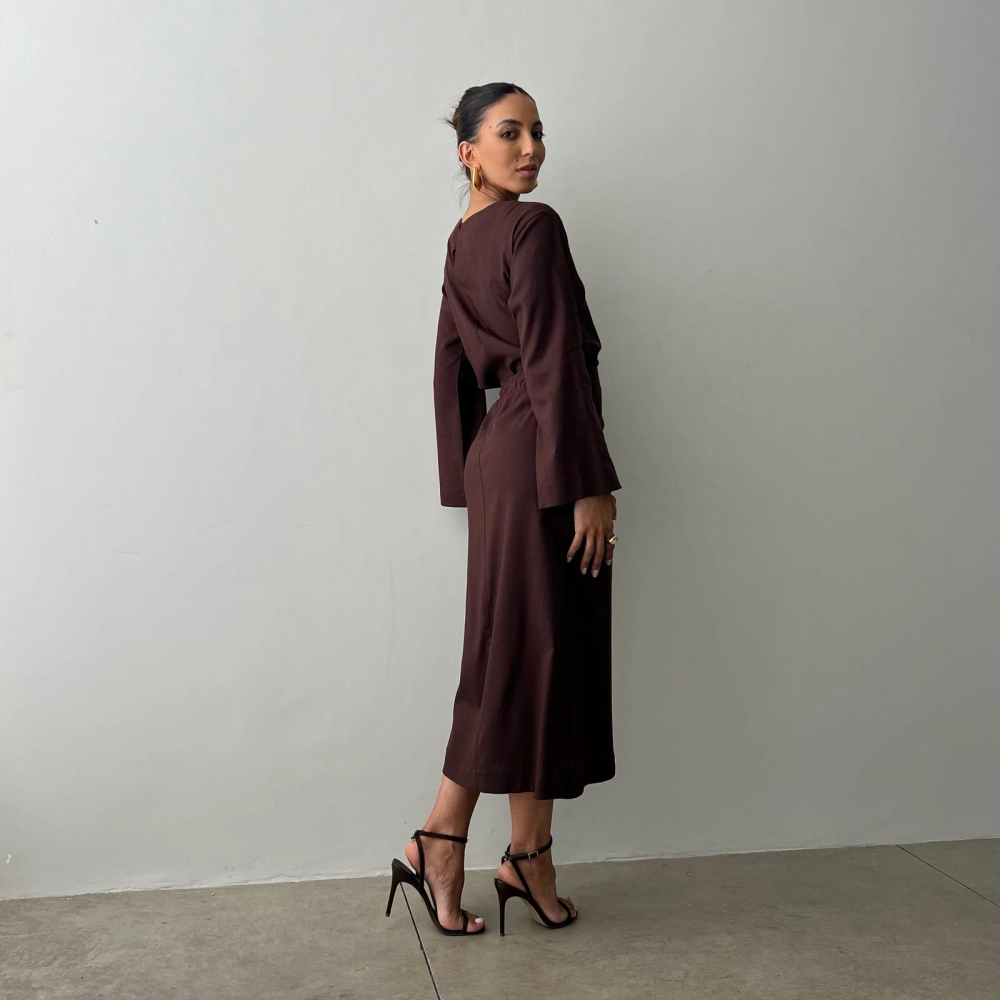 Blusa Bianca - Marrom
