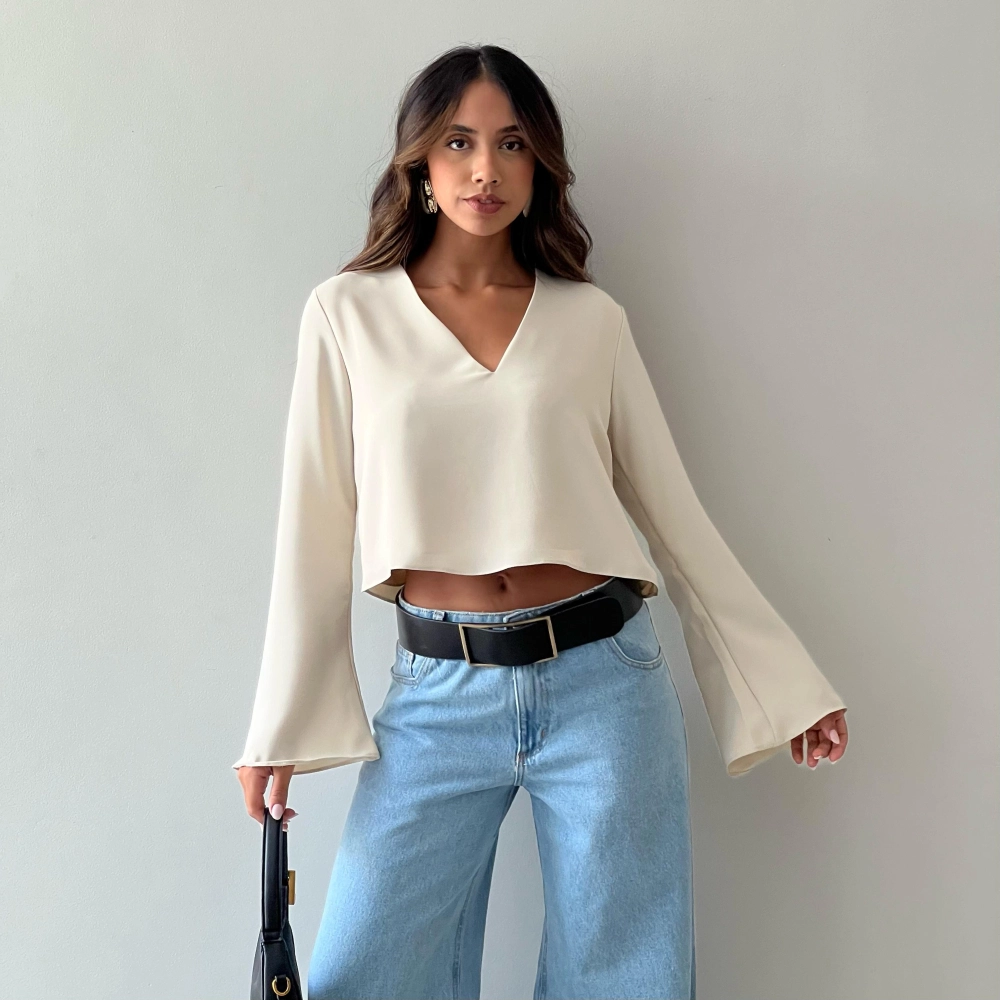 Blusa Emily - Areia