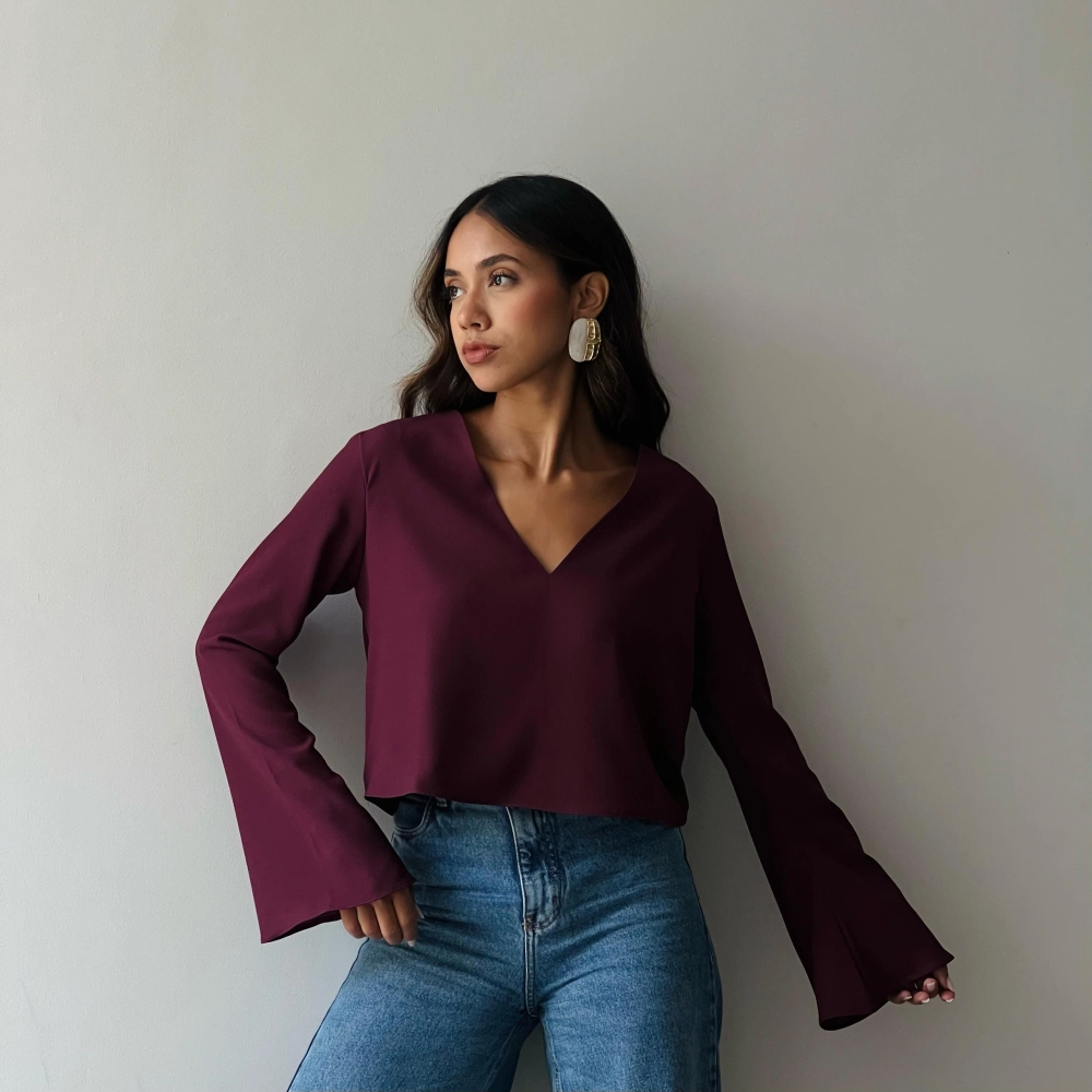 Blusa Emily - Vinho