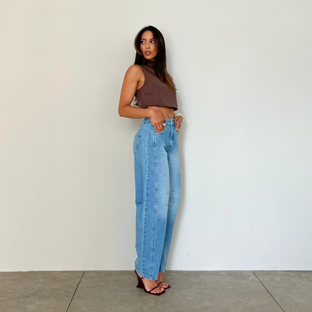 Calça Barrel Laura - Jeans