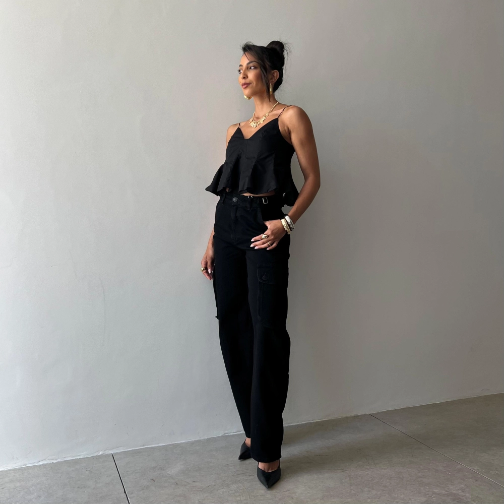Calça Cargo Cloe - Preto