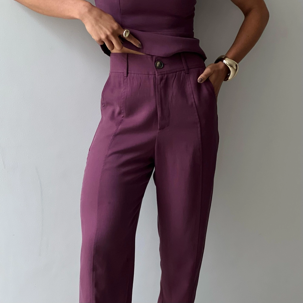 Calça Cenoura Hellena - Uva