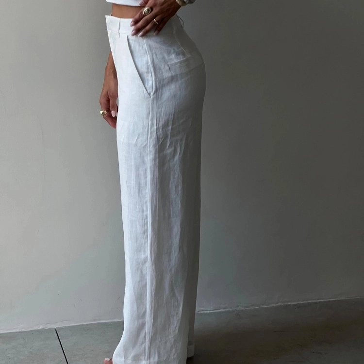Calça Linho Marcella - Branco