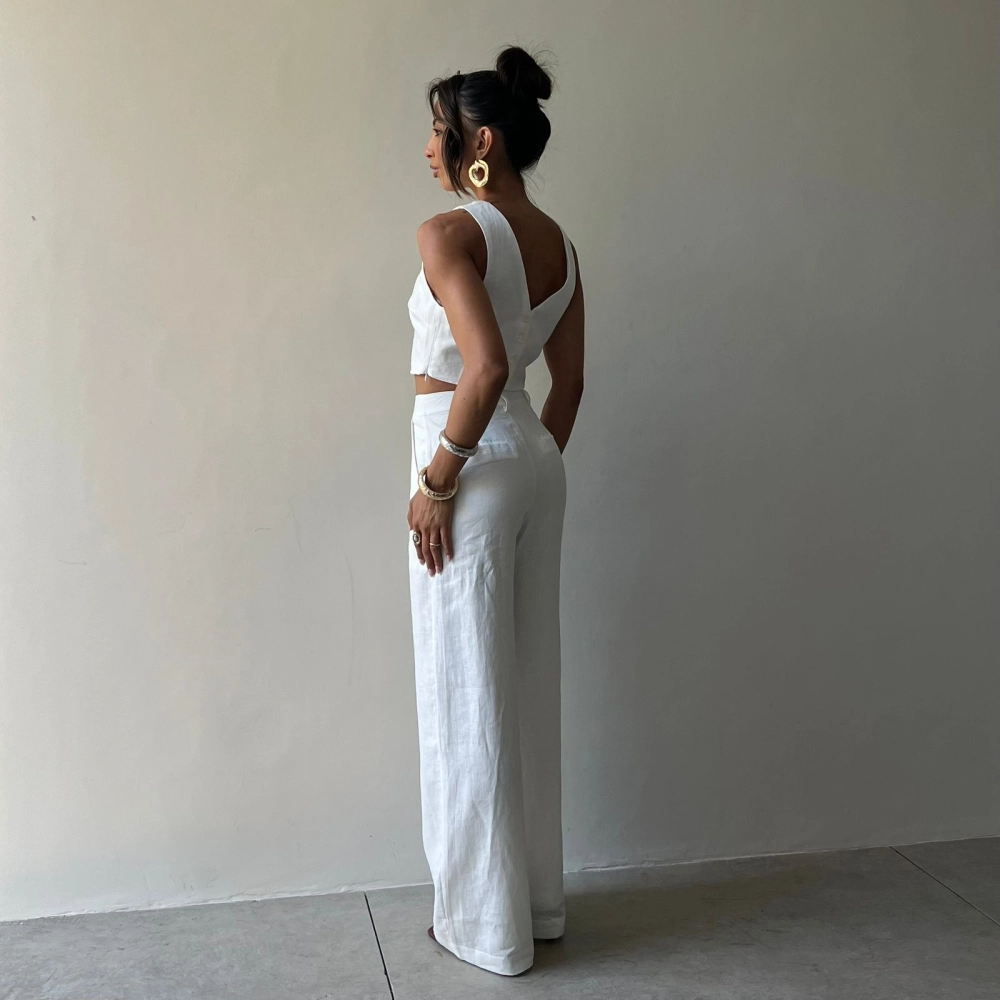 Calça Linho Marcella - Branco