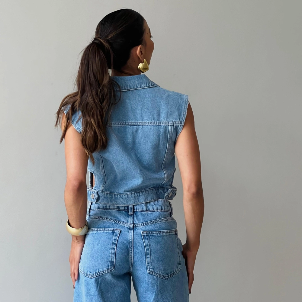 Colete Adriana - Jeans
