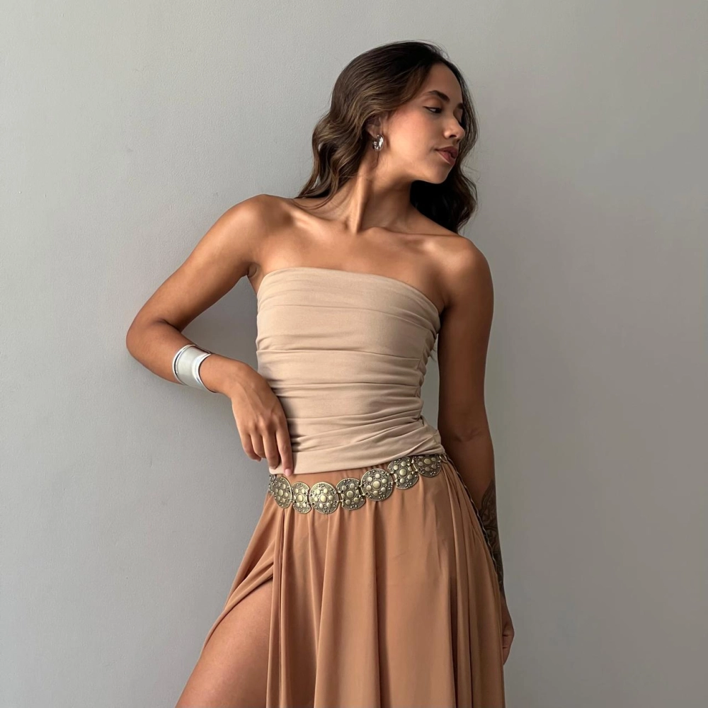 Cropped Mahina - Bege