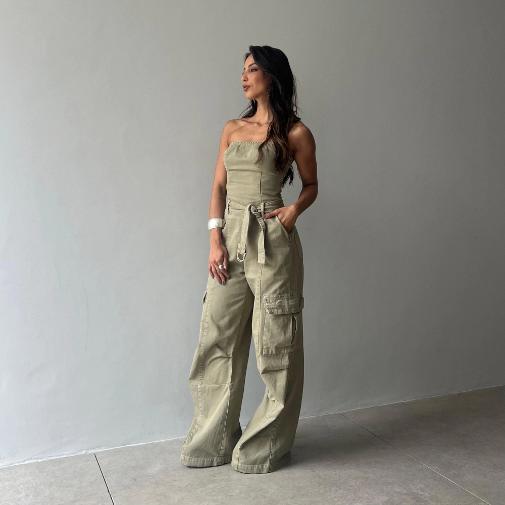 Macacão Antonella - Verde Oliva 