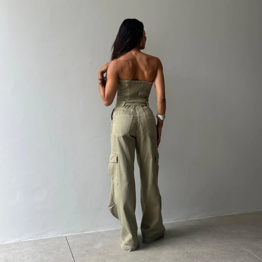 Macacão Antonella - Verde Oliva 