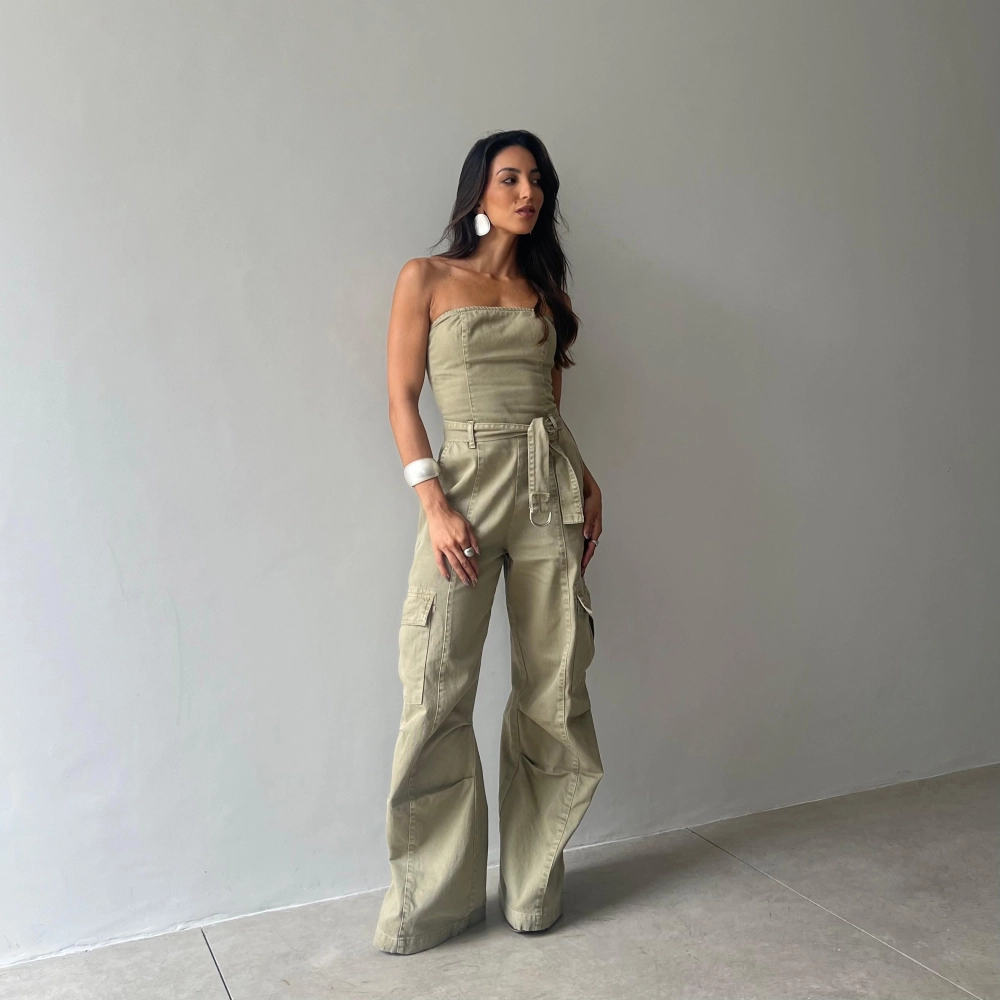 Macacão Antonella - Verde Oliva 