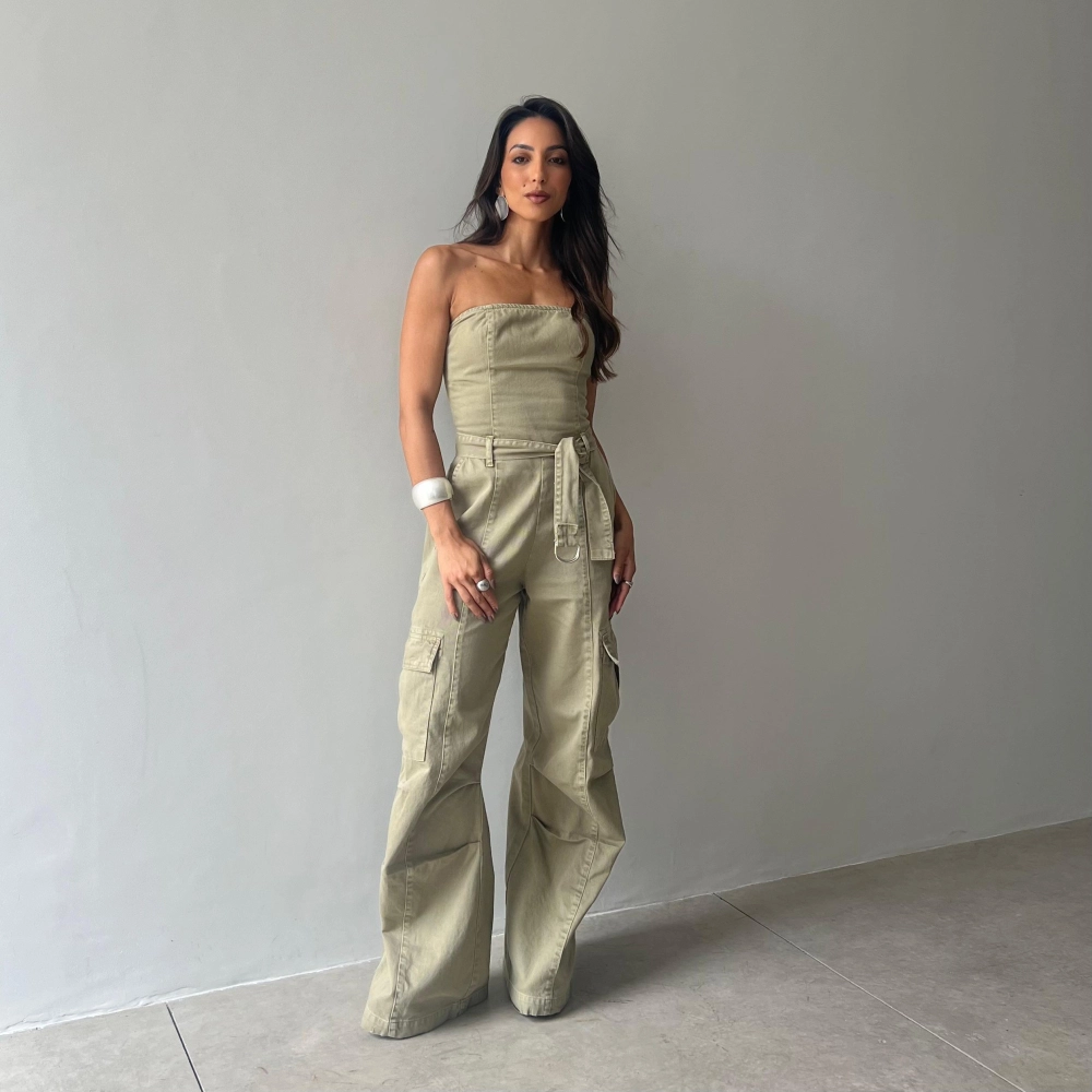 Macacão Antonella - Verde Oliva 