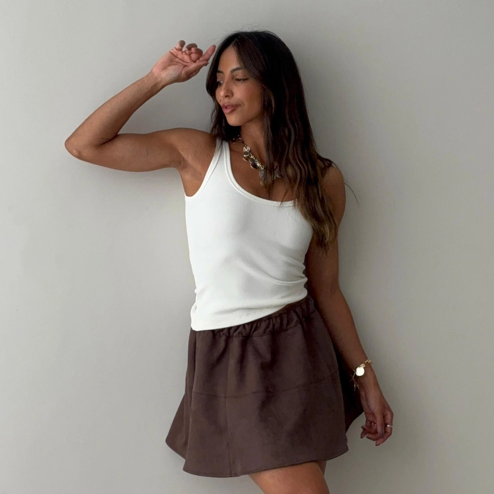 Saia Carol - Marrom