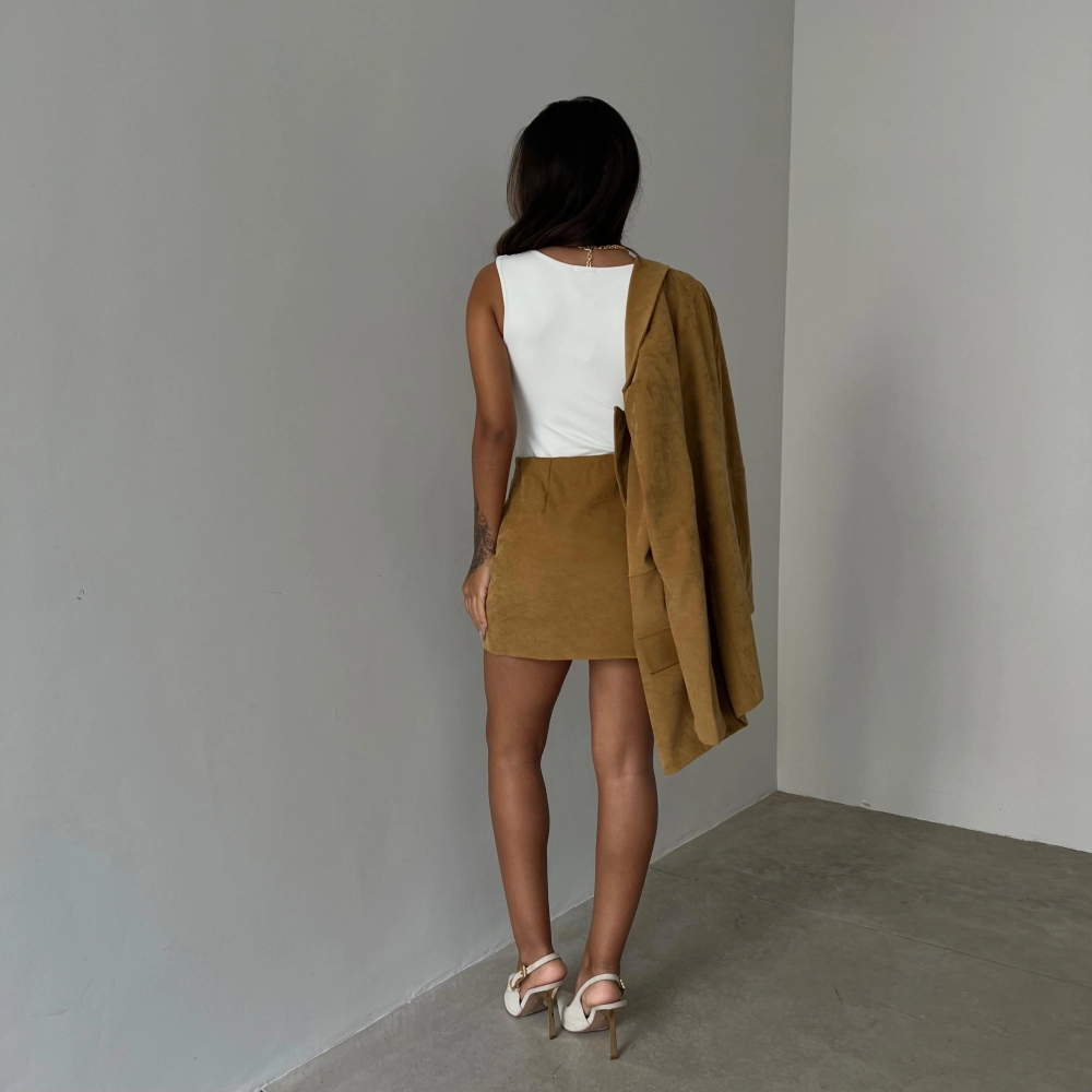 Shorts Saia Isadora - Caramelo