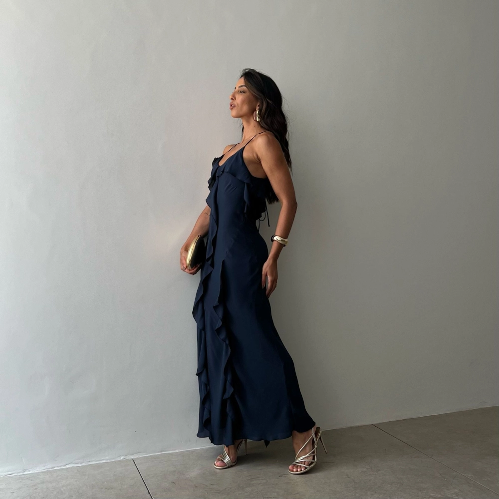 Vestido Gabi  - Azul Marinho