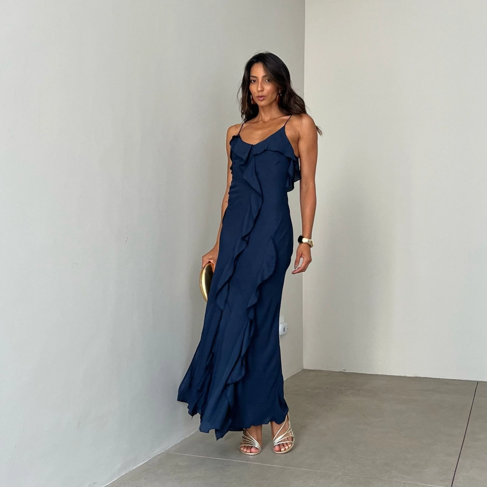 Vestido Gabi  - Azul Marinho