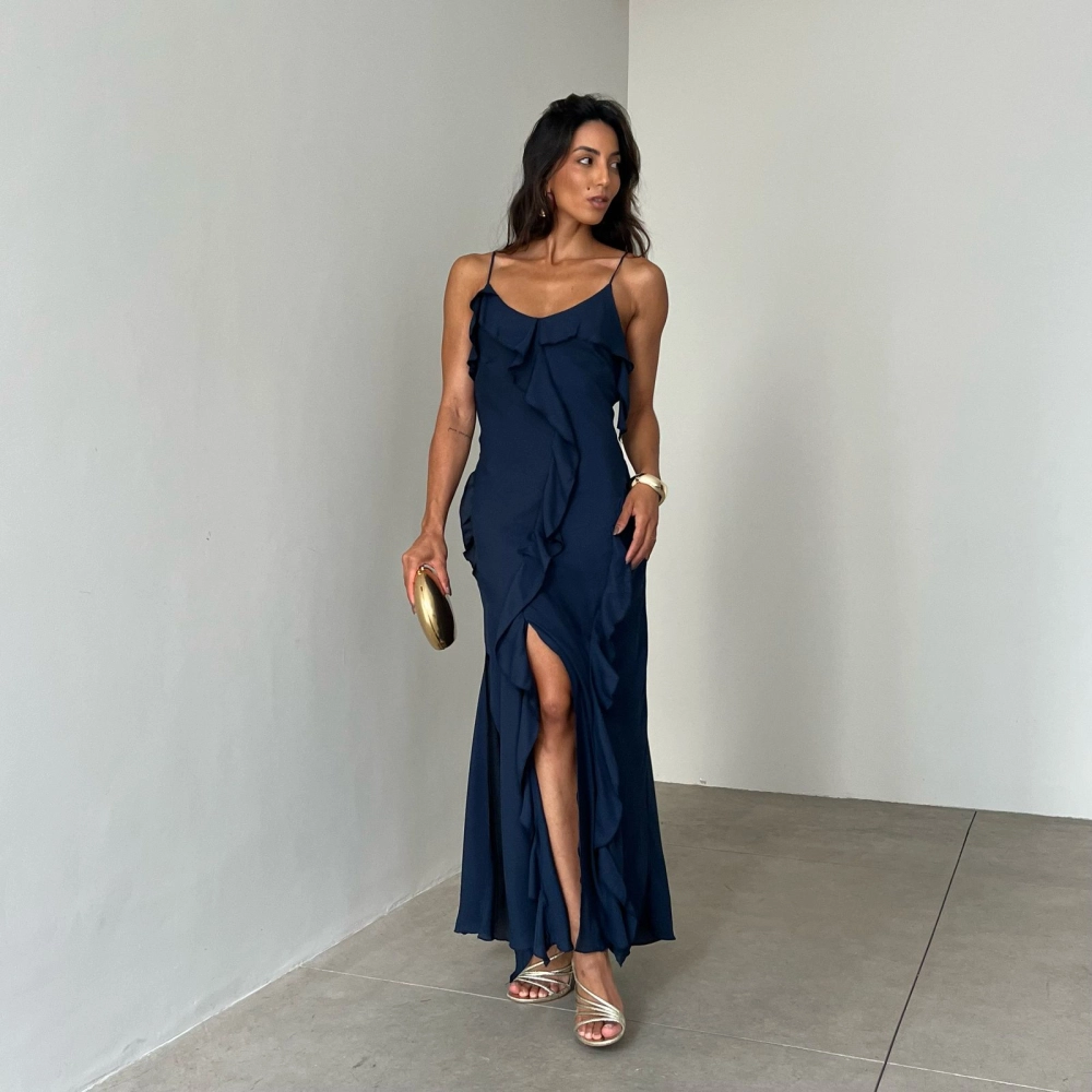 Vestido Gabi  - Azul Marinho