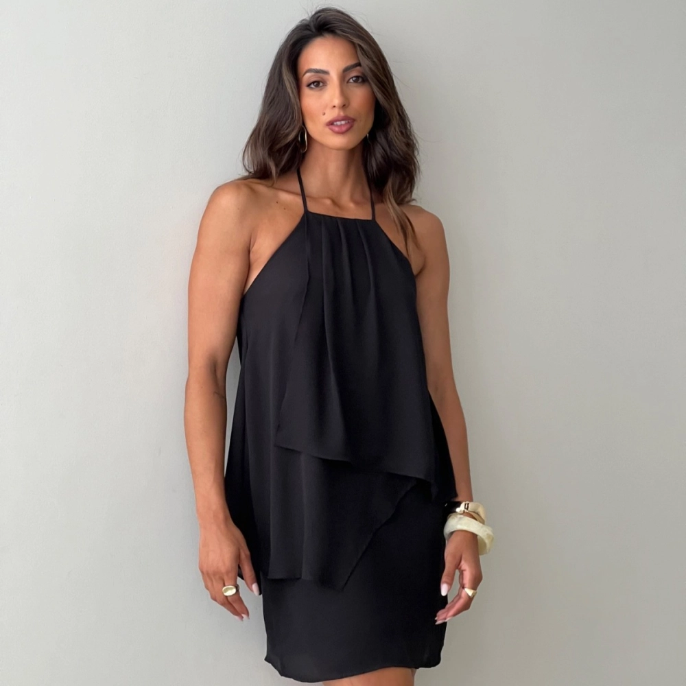 Vestido Gaia - Preto