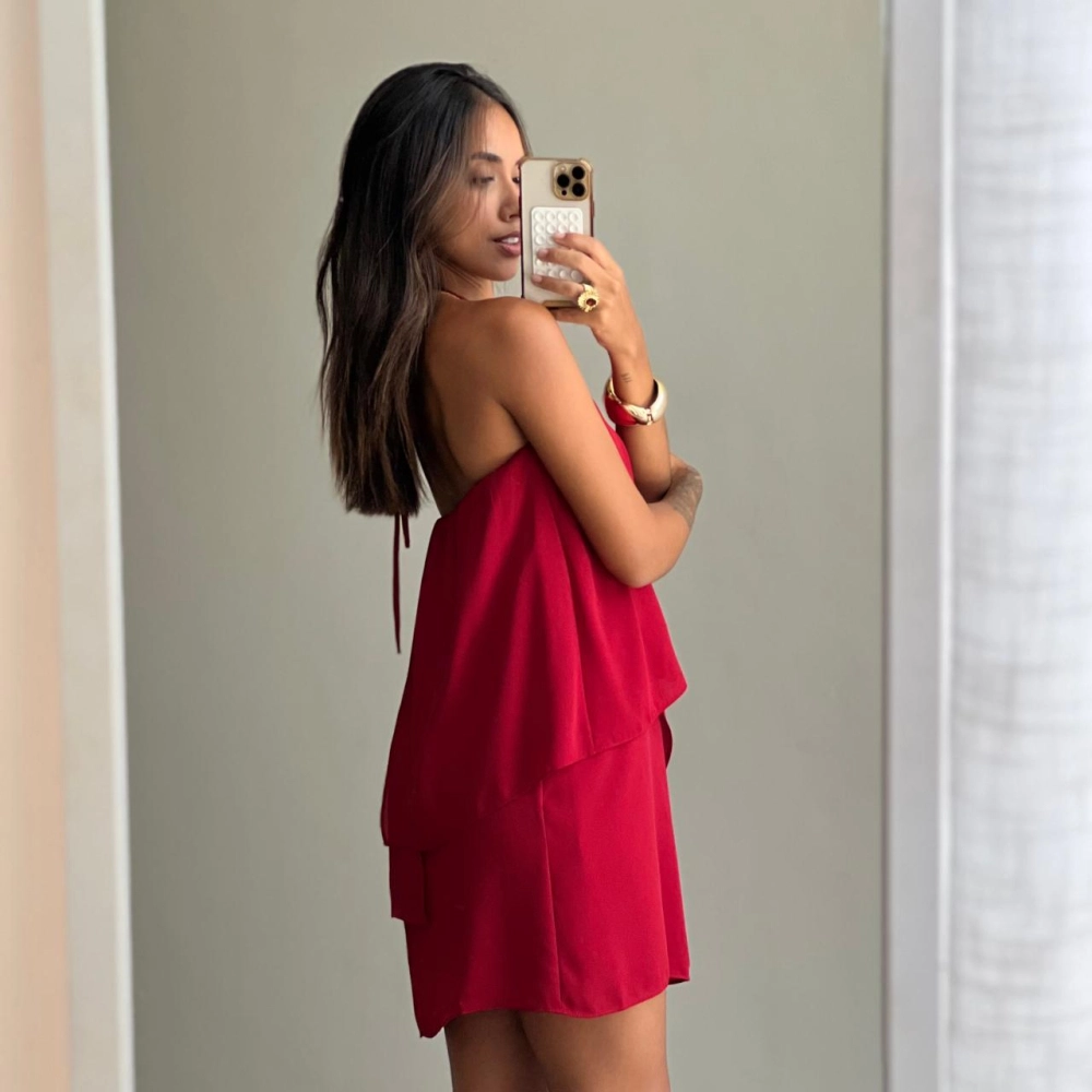 Vestido Gaia - Vermelho