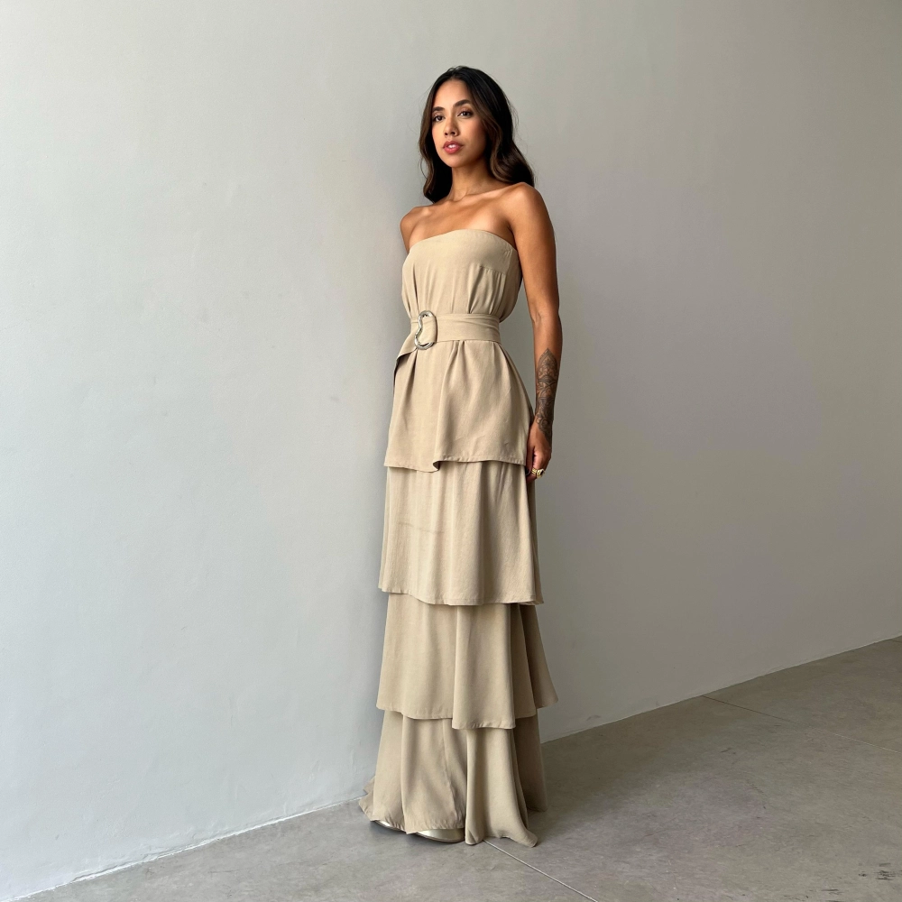 Vestido Gisele - Verde Oliva