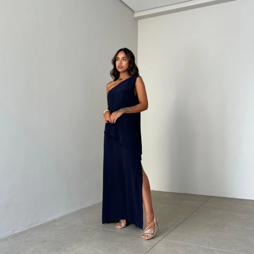 Vestido Mayra - Azul Marinho
