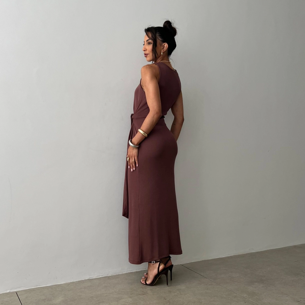 Vestido Nicolle - Marrom