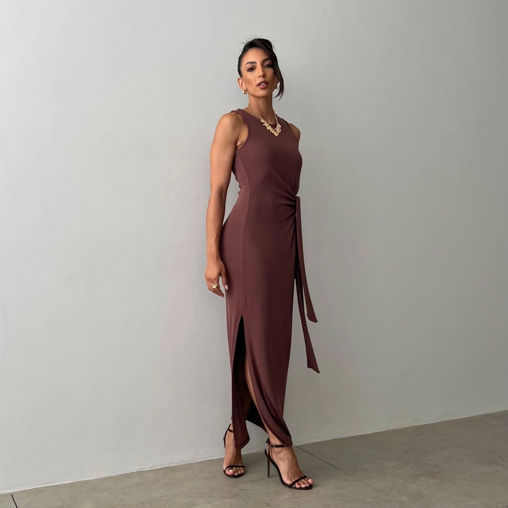 Vestido Nicolle - Marrom