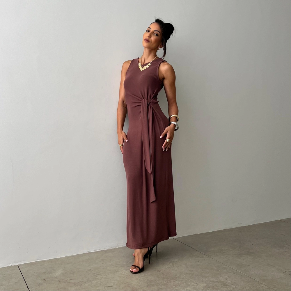 Vestido Nicolle - Marrom