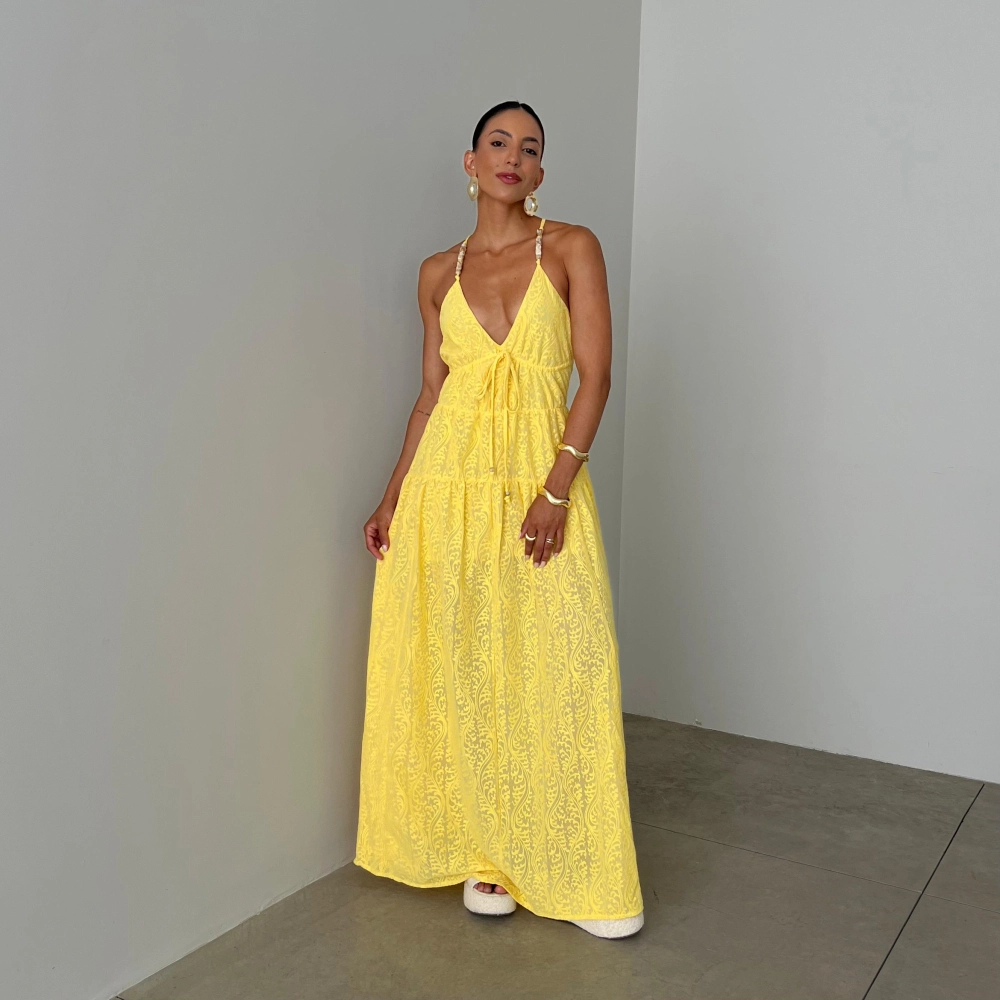 Vestido Rebeca - Amarelo
