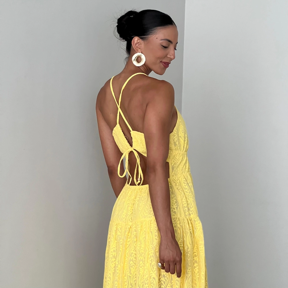 Vestido Rebeca - Amarelo
