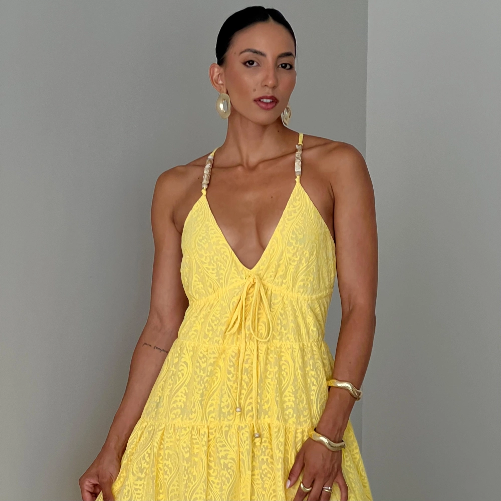 Vestido Rebeca - Amarelo