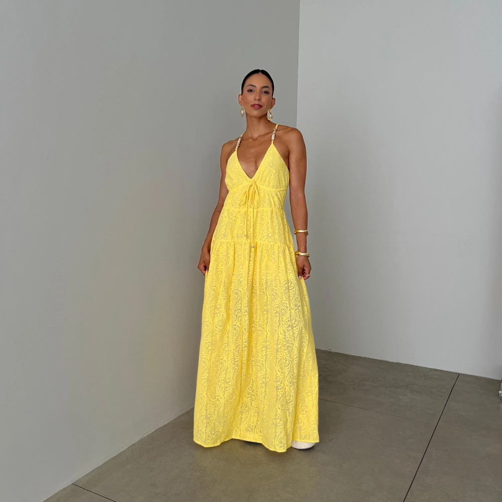 Vestido Rebeca - Amarelo