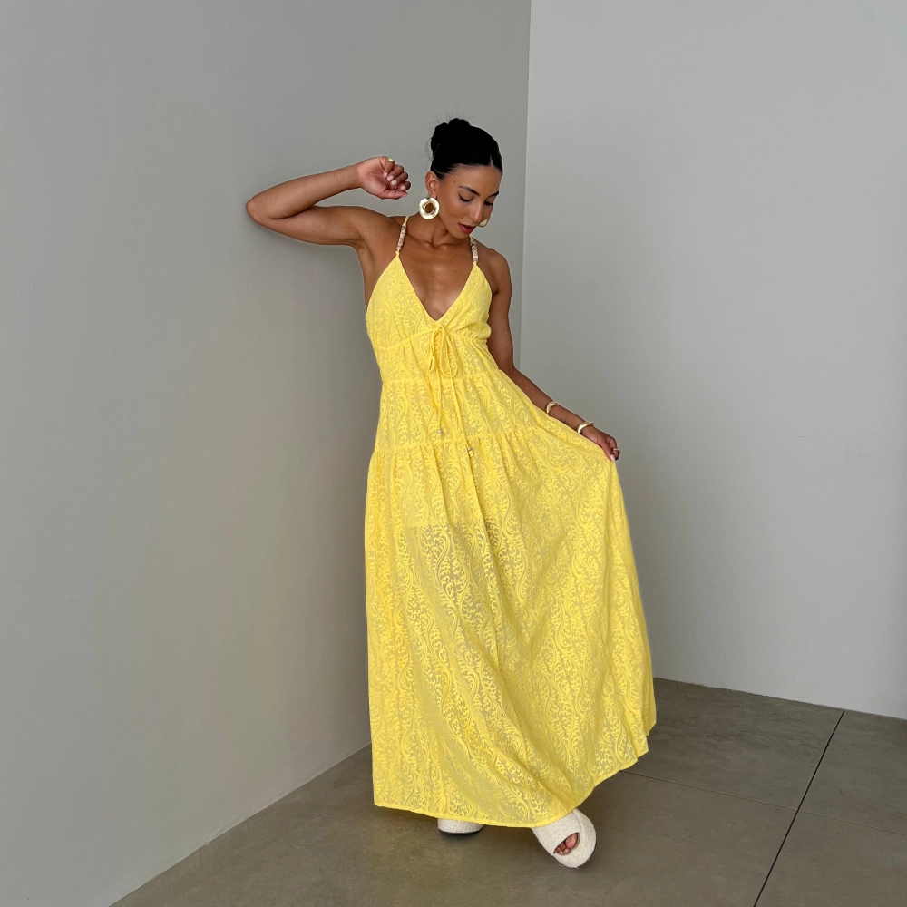 Vestido Rebeca - Amarelo