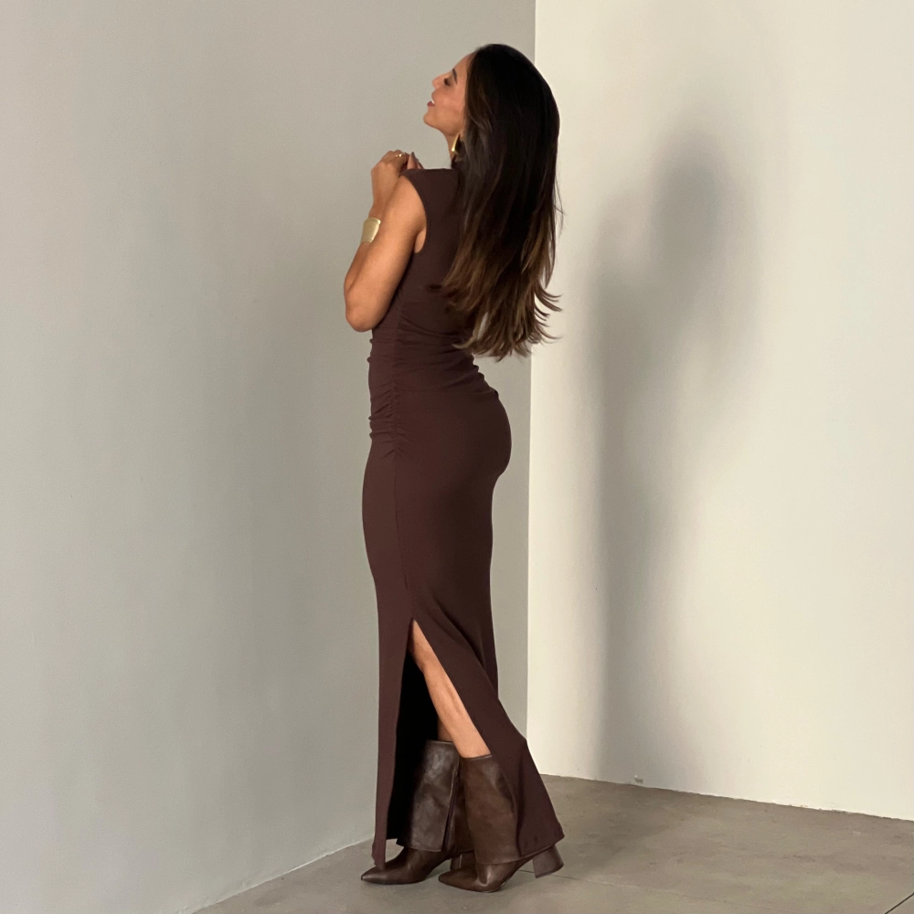 Vestido Sophia - Marrom