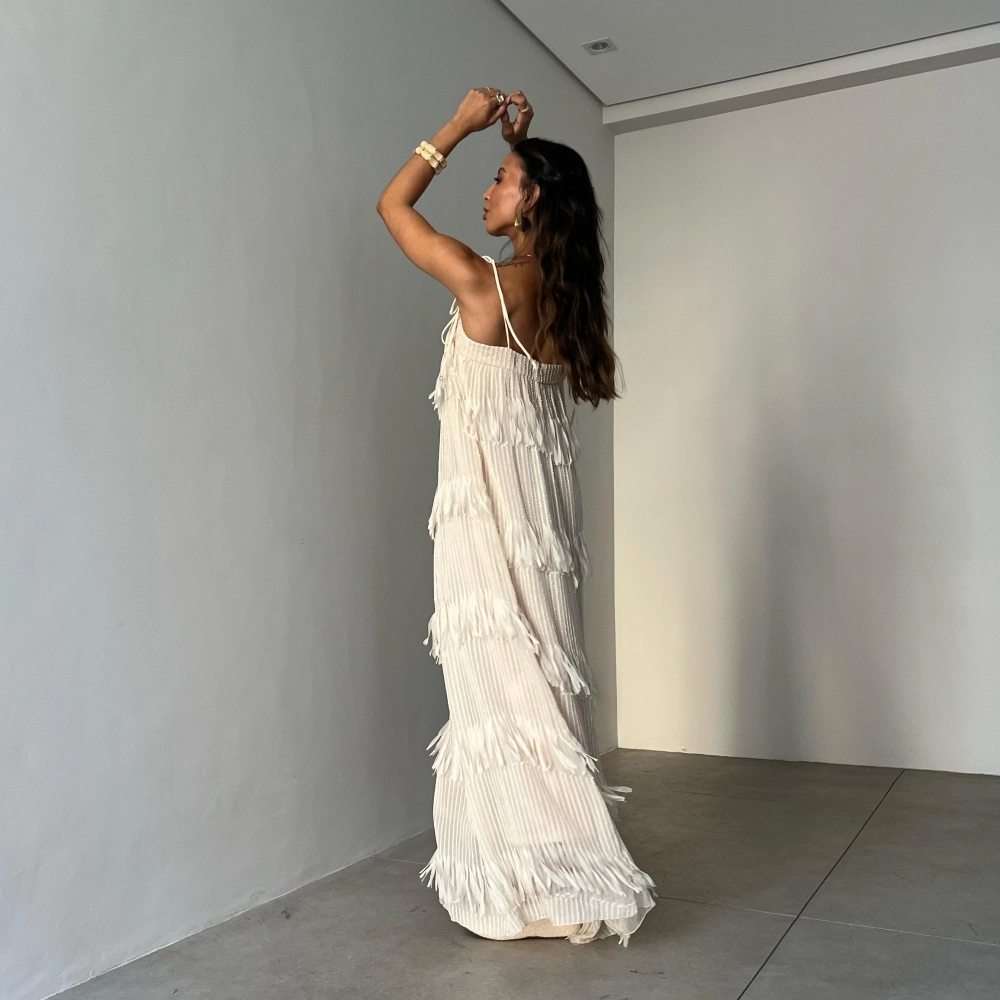Vestido Thais - Creme