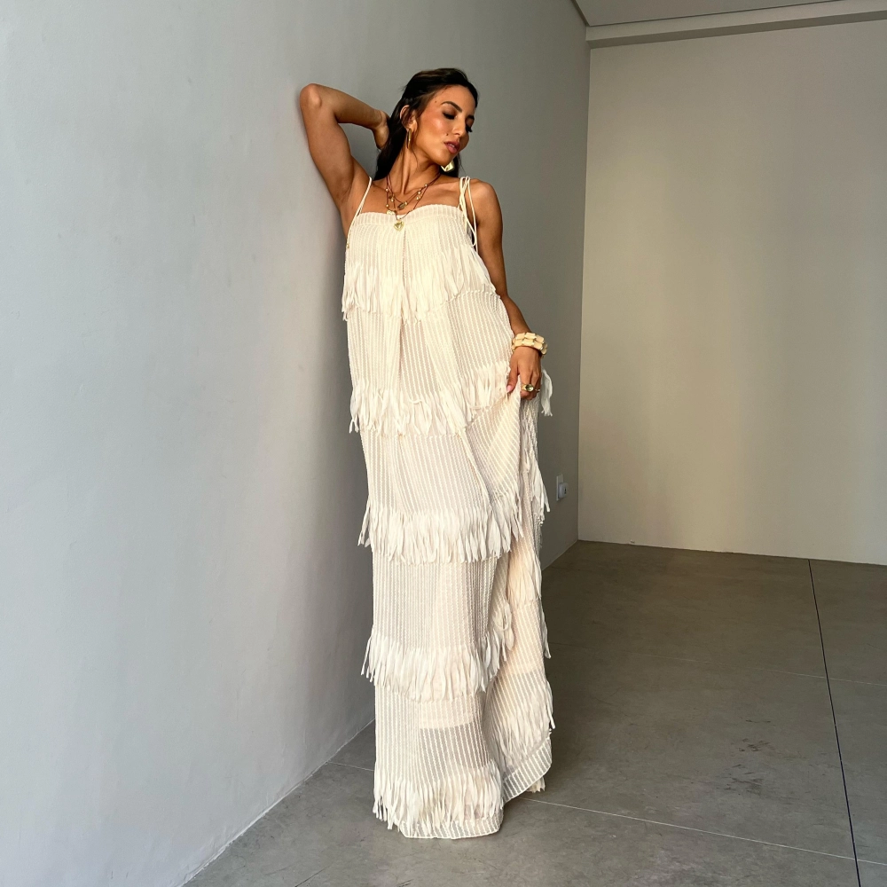 Vestido Thais - Creme