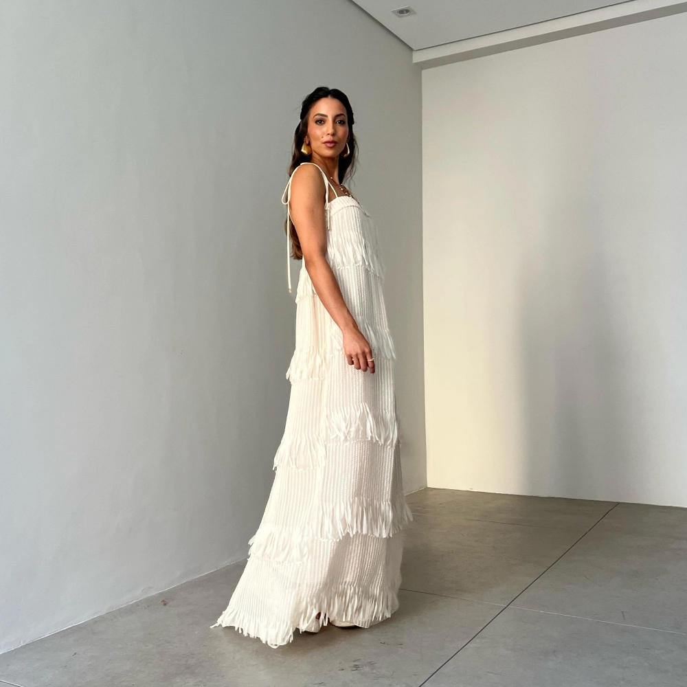 Vestido Thais - Creme