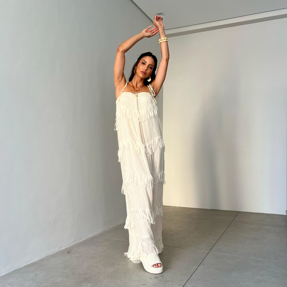 Vestido Thais - Creme