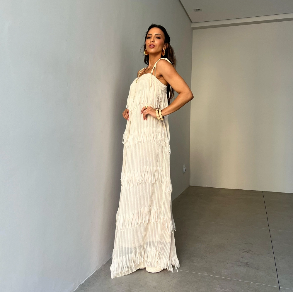 Vestido Thais - Creme