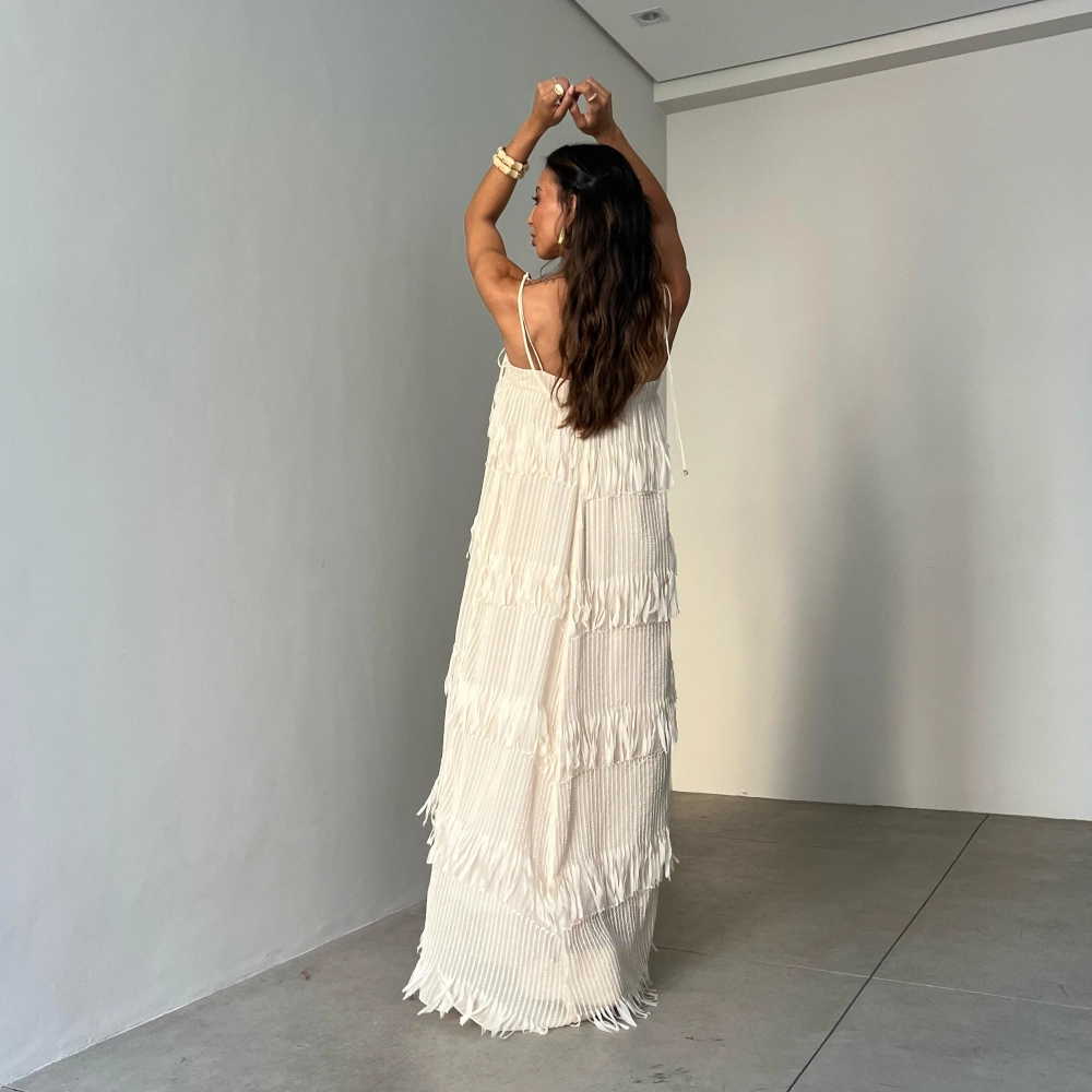 Vestido Thais - Creme