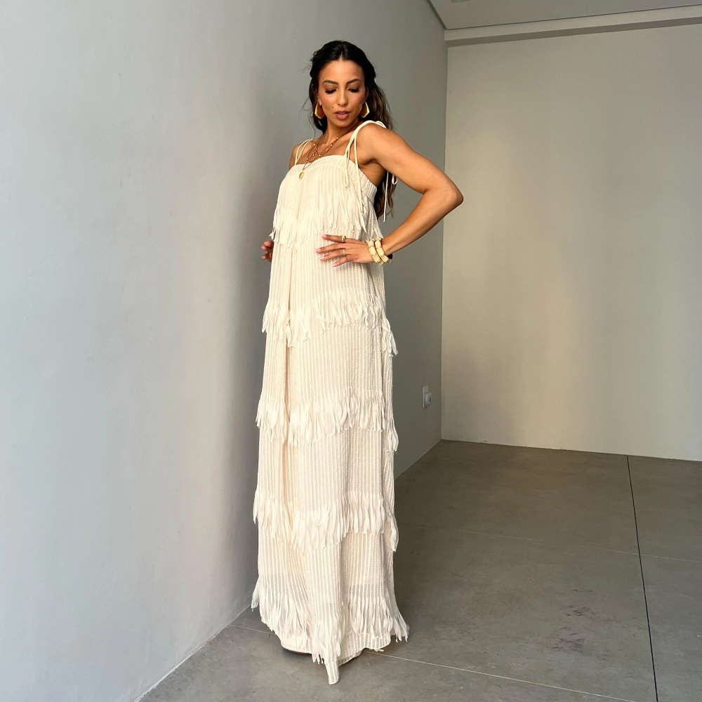 Vestido Thais - Creme