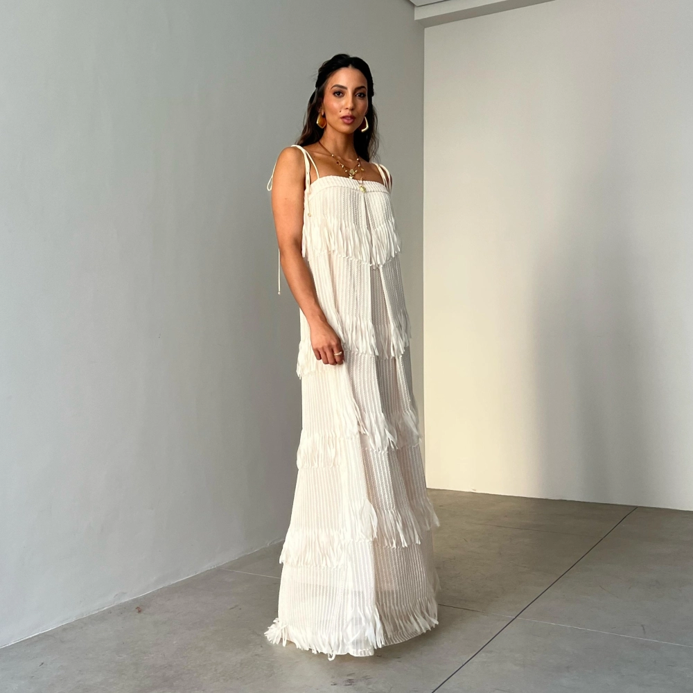 Vestido Thais - Creme