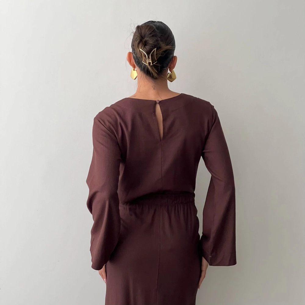 Blusa Bianca - Marrom