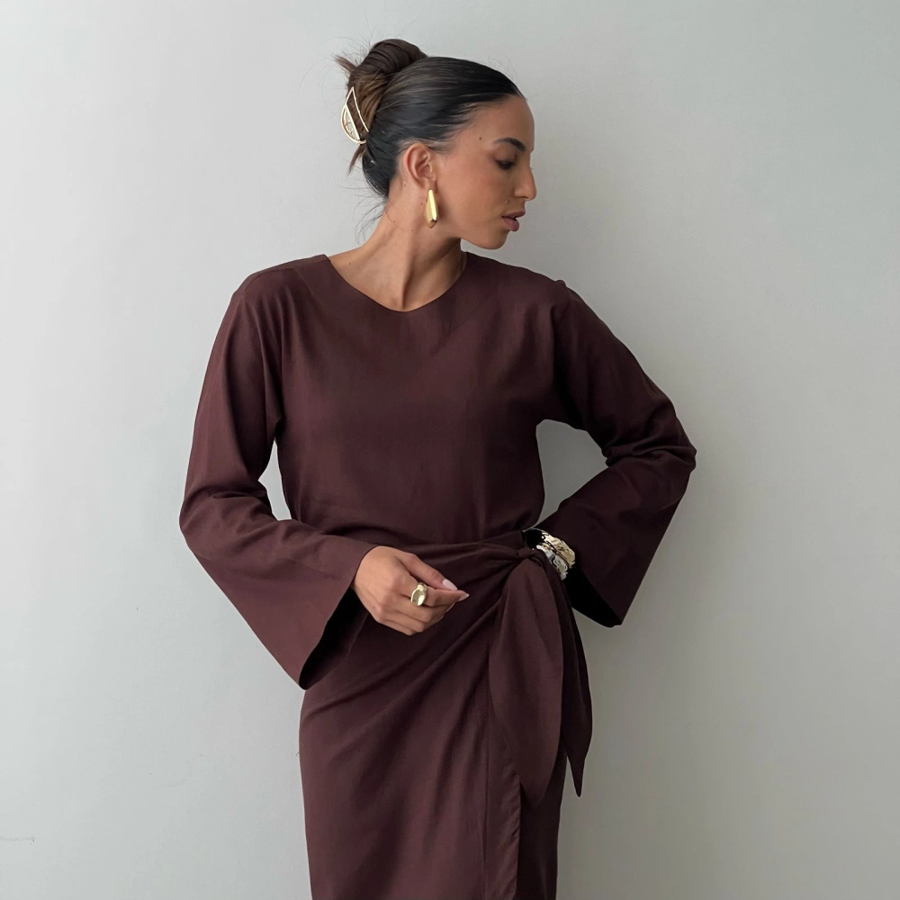 Blusa Bianca - Marrom