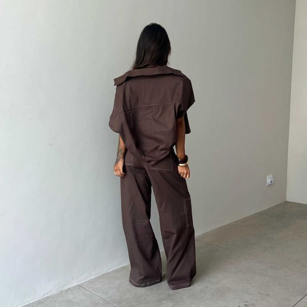 Blusa Emma - Marrom