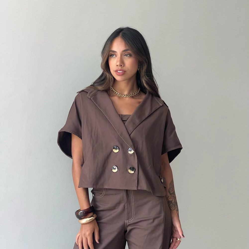 Blusa Emma - Marrom