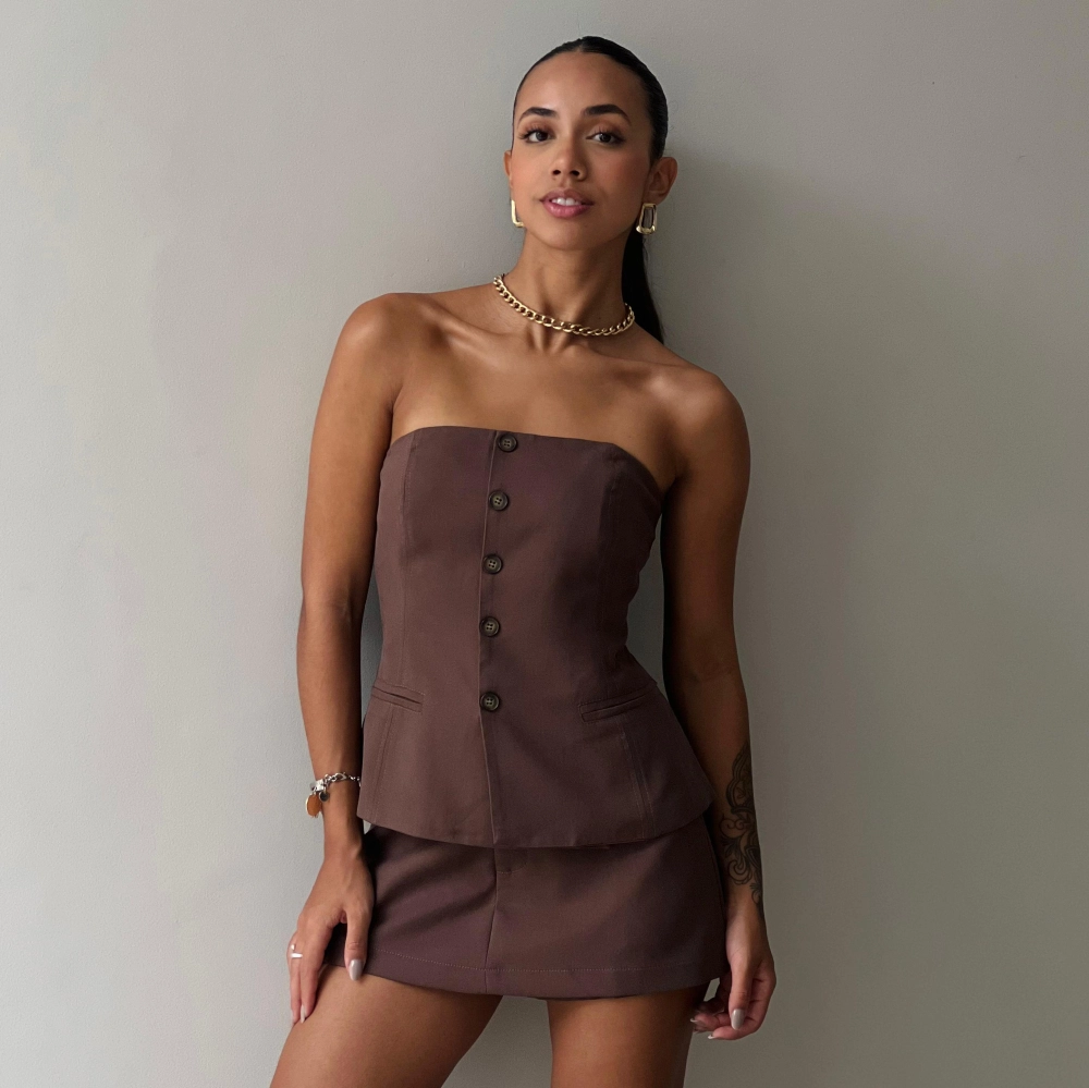 Blusa Hellena -  Marrom
