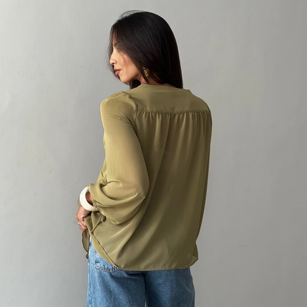 Blusa Teresa - Verde Pistache 