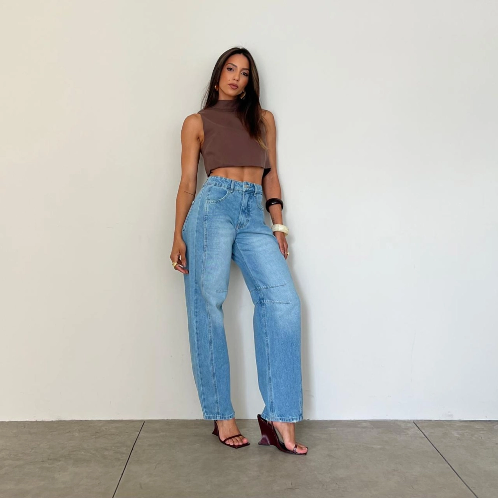 Calça Barrel Laura - Jeans