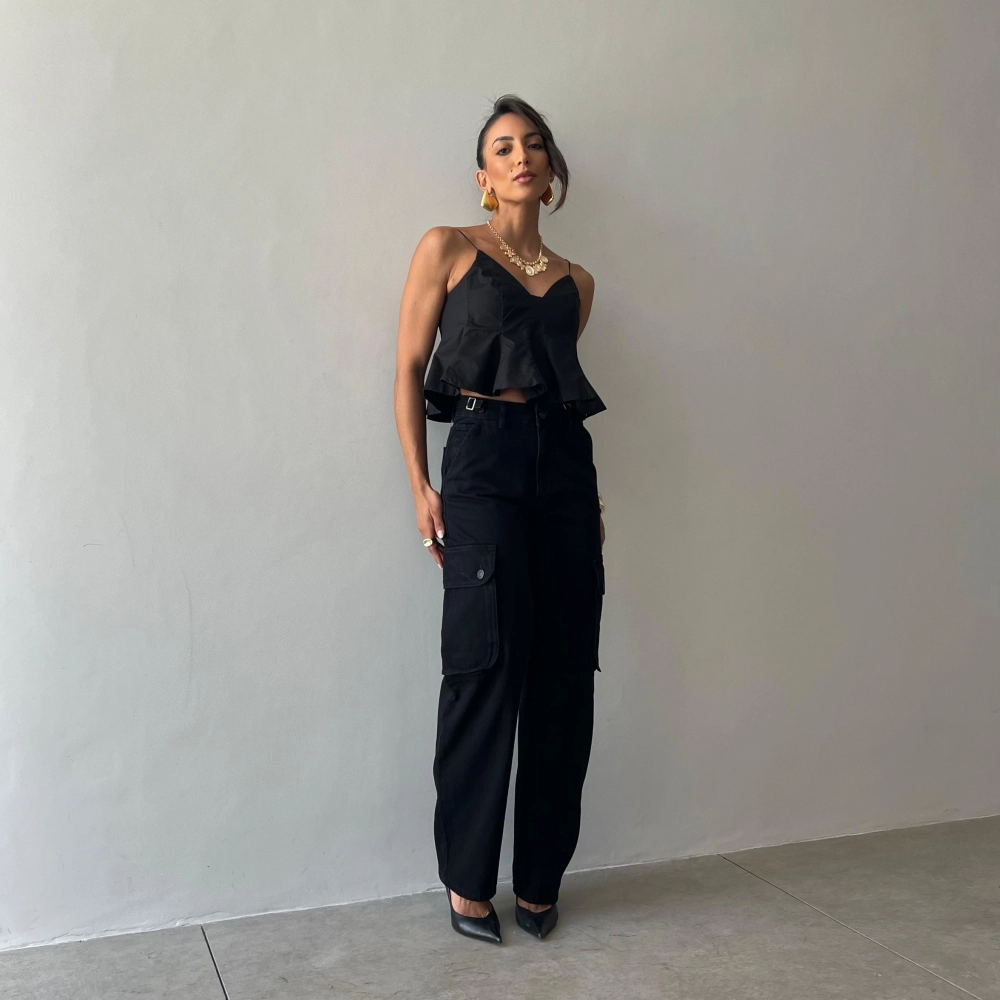 Calça Cargo Cloe - Preto