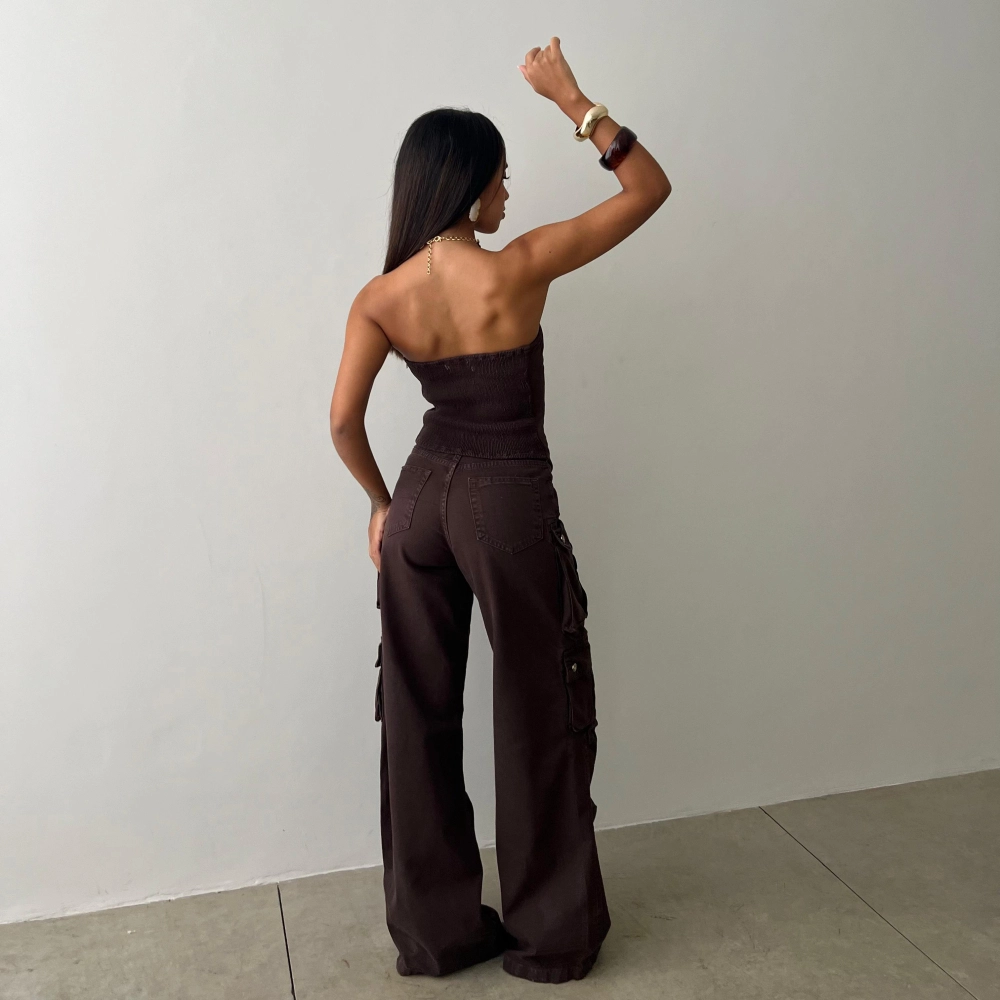 Calça Cargo Haley - Marrom